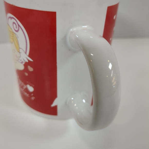 Happy Valentine's Cupid coffee mug, red/white - Picture 4 of 6